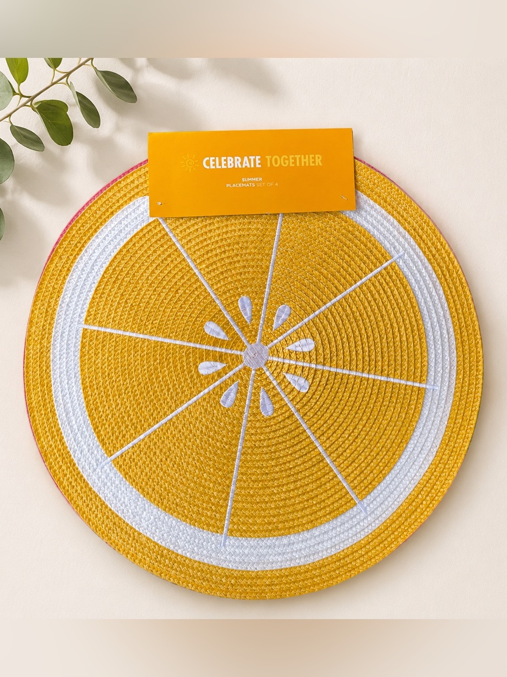 Celebrate Together Set of 4 Citrus Placemats